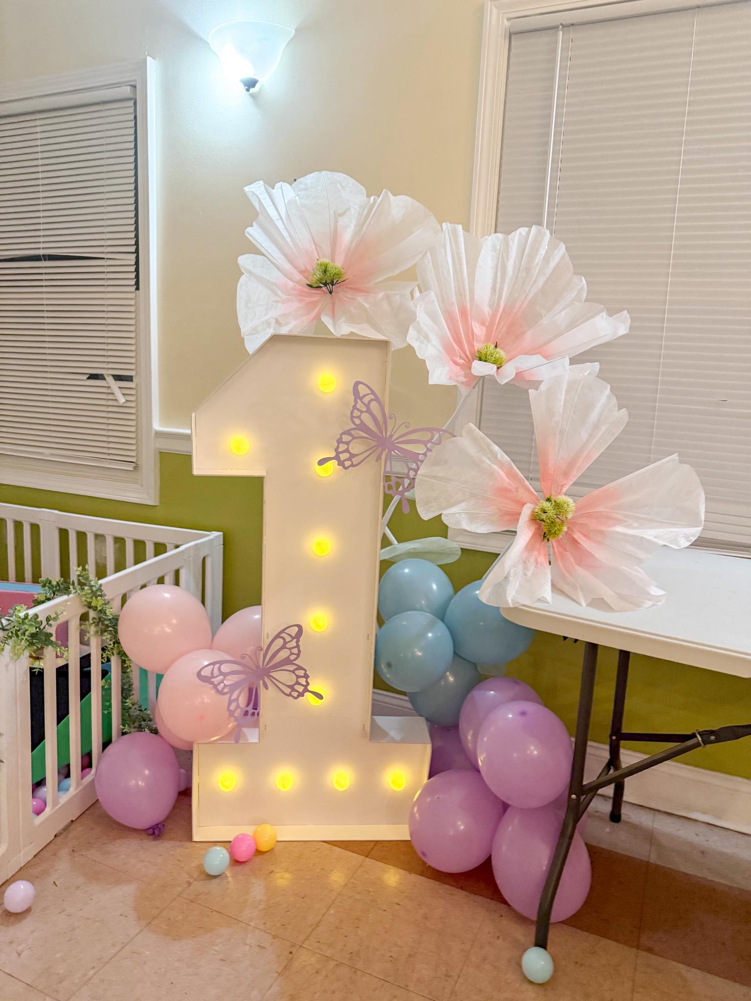 Custom themed party soft play setup with decorations in Lexington Kentucky